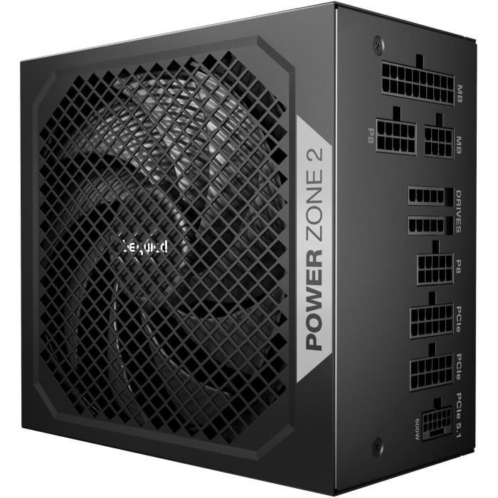 Alimentatore per PC - BE QUIET! - POWER ZONE 2 - 1000 W - Certificazione 80 Plus Platinum - Modulare
