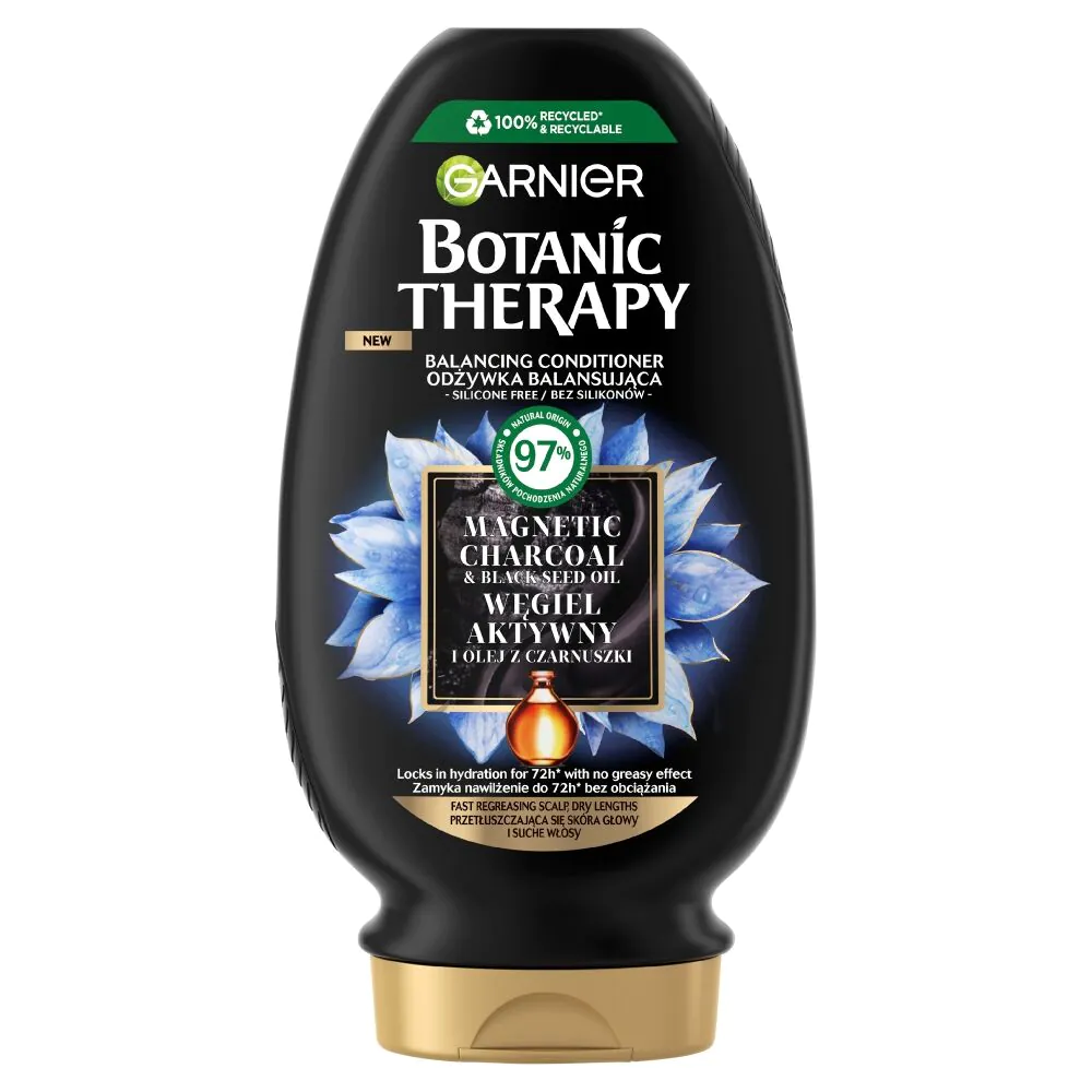 Garnier Botanic Therapy Odżywka do włosów, Węgiel Aktywny i Olej z Czarnuszki