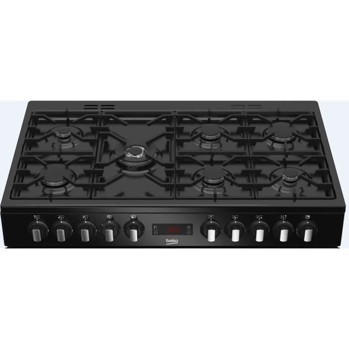BEKO Elektrisch Fornuis - 6 Gaspitten + 1 Wokbrander - 100 cm - PF335325DB