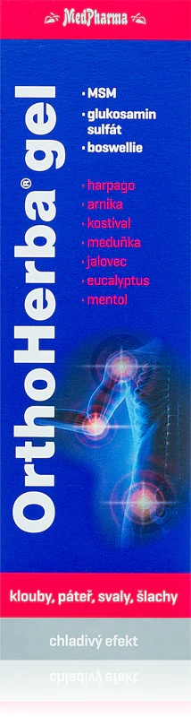 MedPharma OrthoHerba gels ar dzesēšanas efektu muskuļiem un locītavām