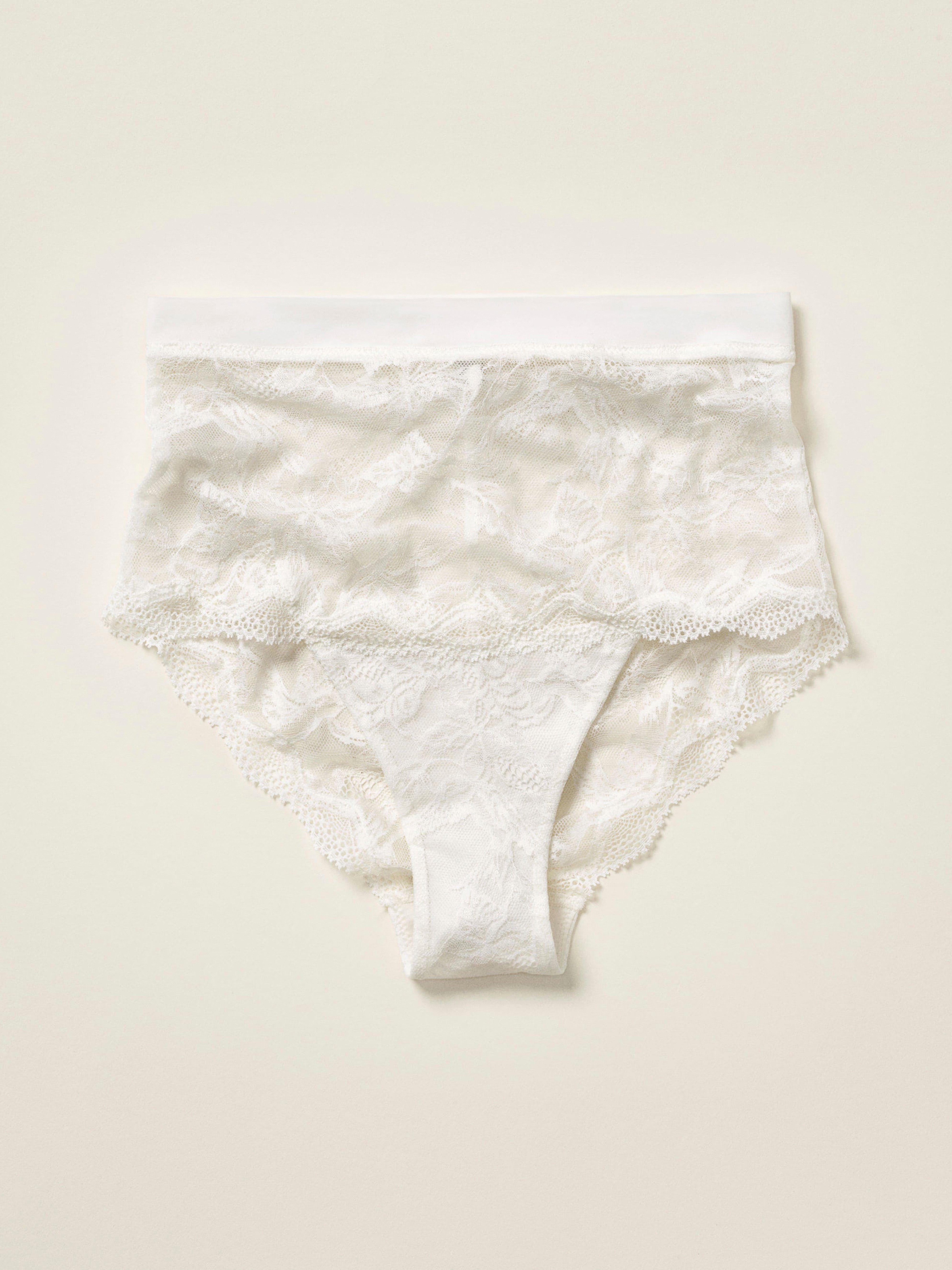 Pantalón de talle alto Bird – Blanco intenso