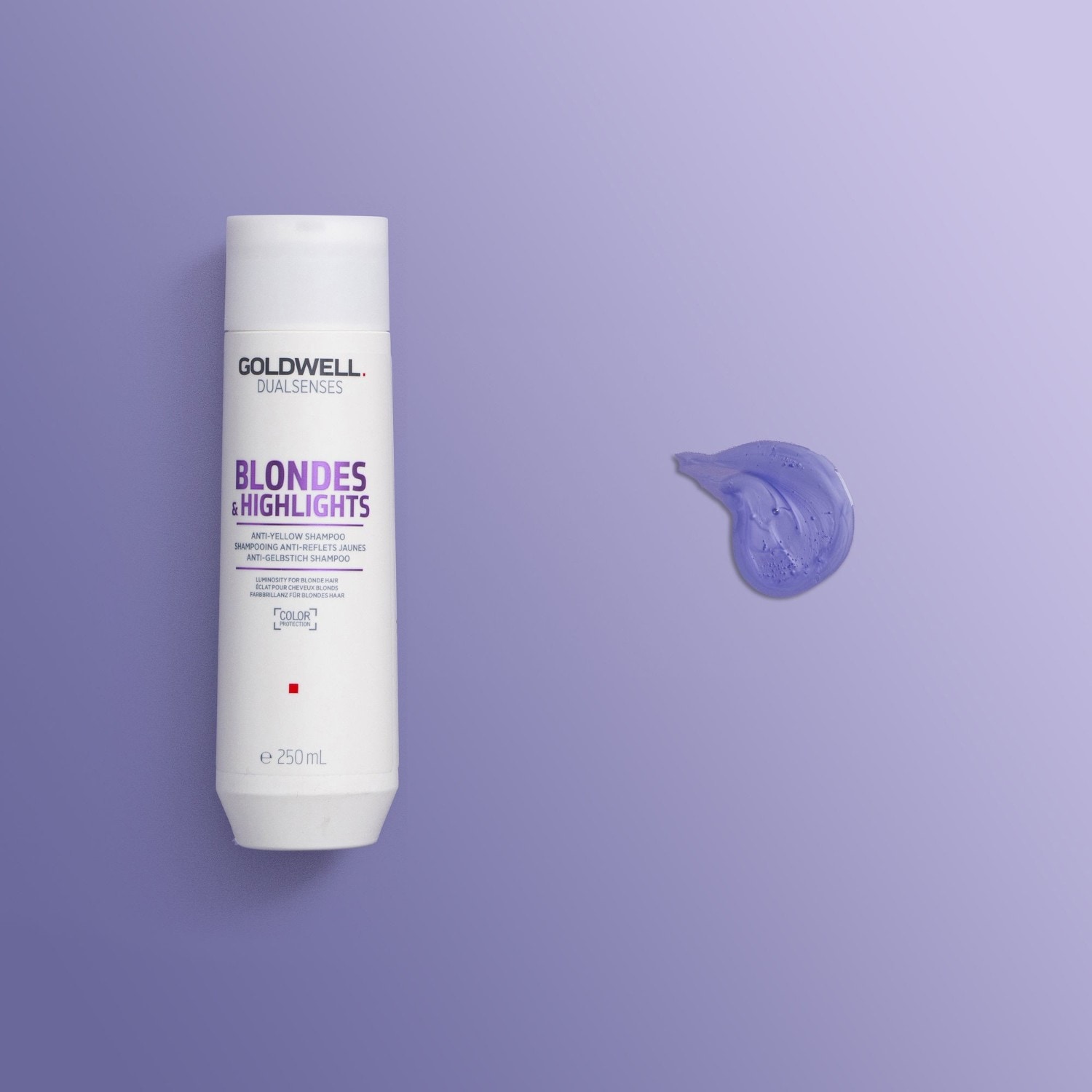 Shampoo Goldwell Dualsenses para cabelos loiros e com mechas que neutralizam tons amarelados – 250 ml