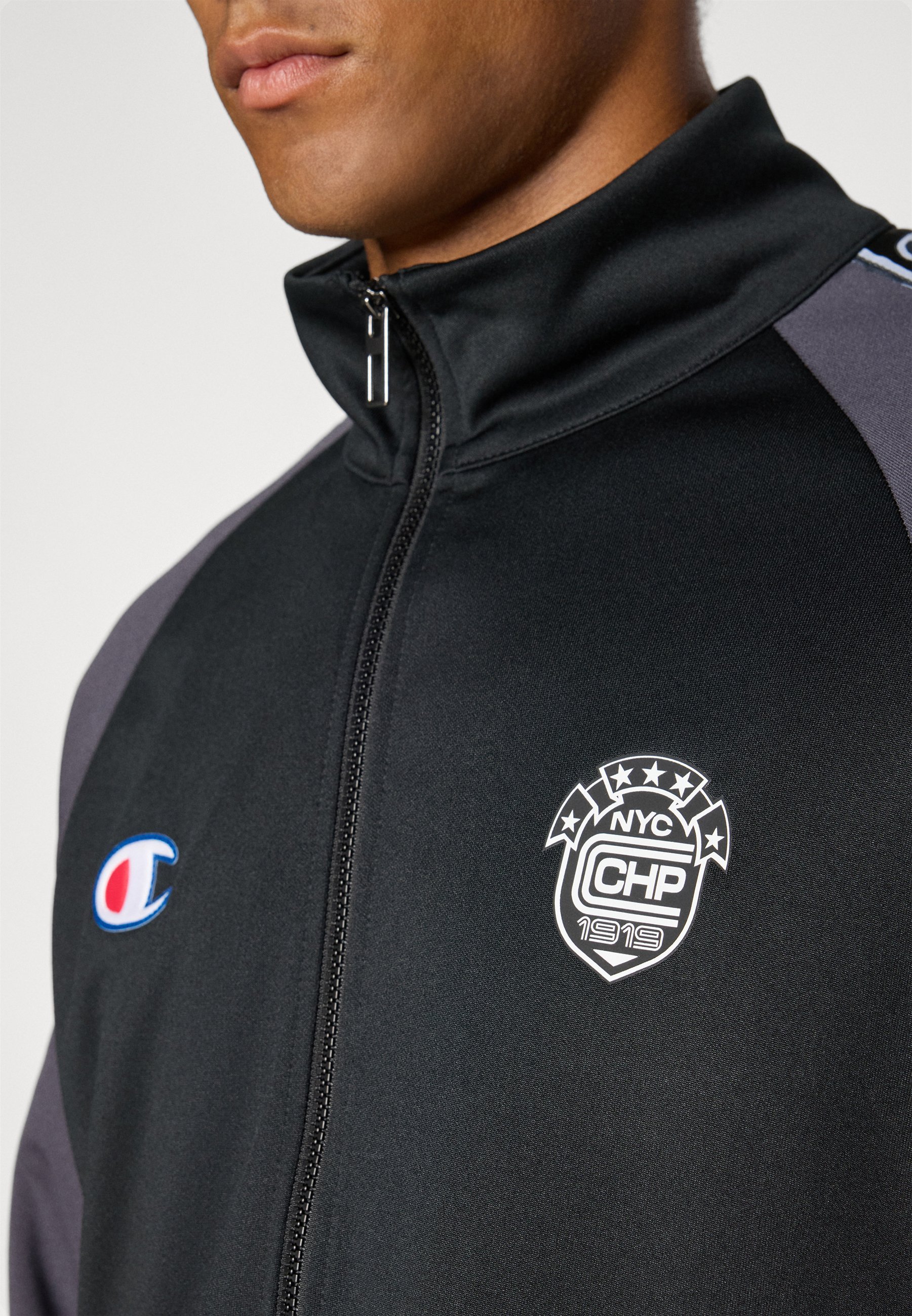 Champion SPORT HERITAGE FULL ZIP TRACK - Trainingsjacke - schwarz