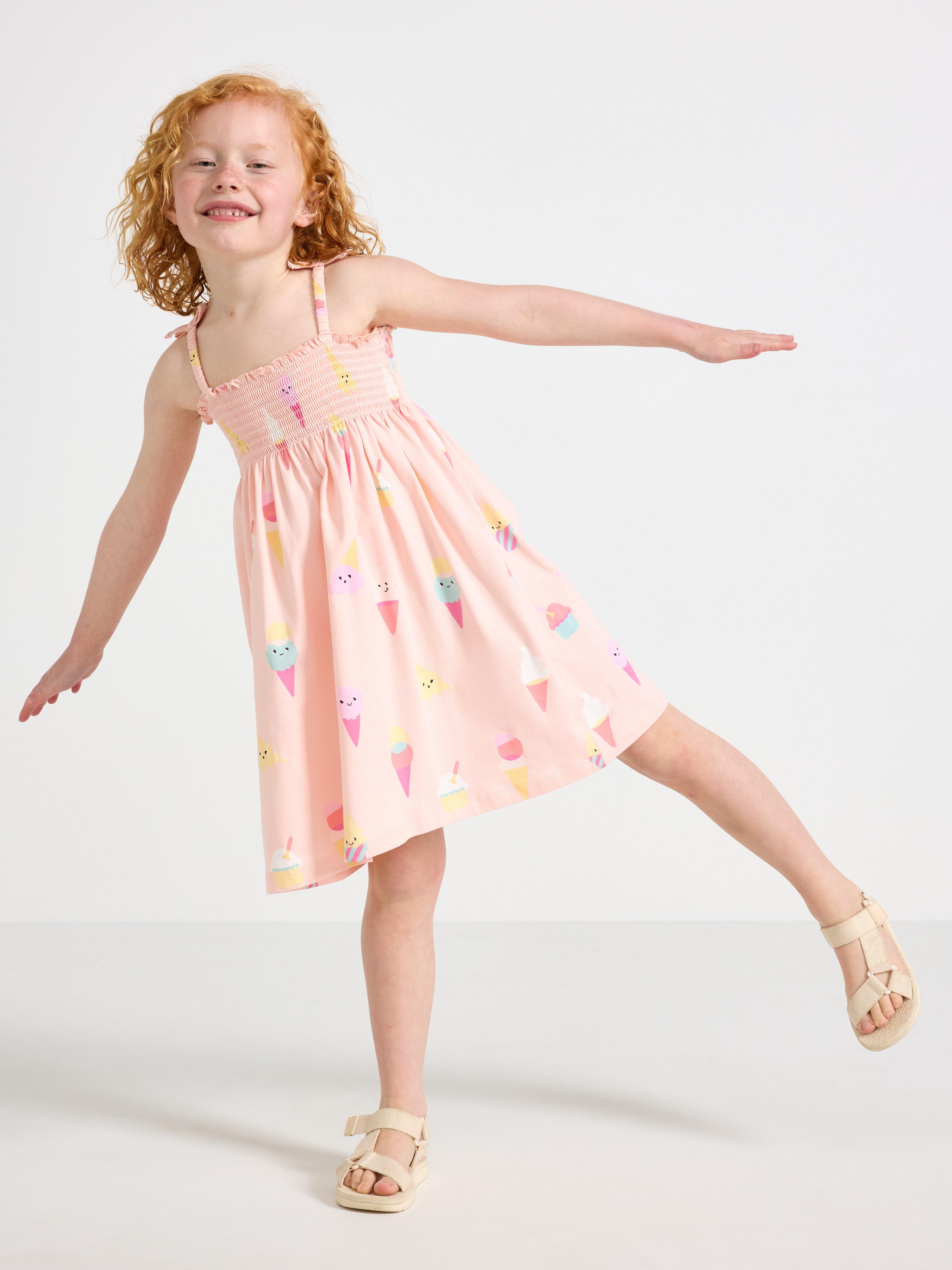 Robe sans manches rose clair