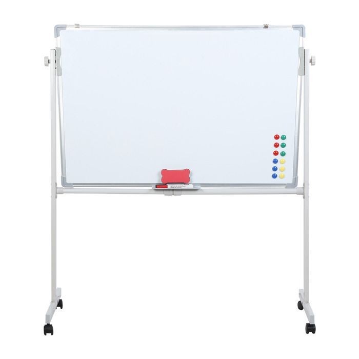 Tableau chevalet enfant - CREMLANK - Hauteur réglable - Double face - 60x90x155-200CM - 2-12 ans - Métal