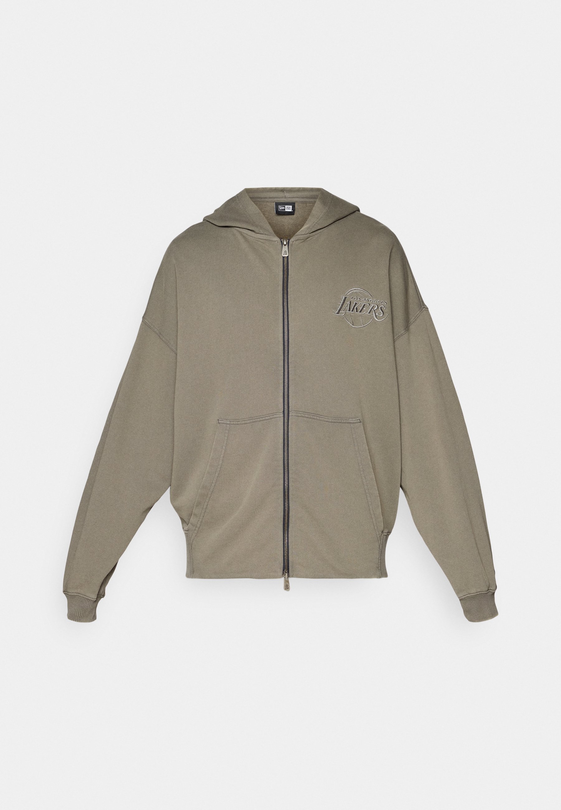 New Era NBA LOS ANGELES LAKERS WASHED FULL ZIP - Klubové oblečení - šedá