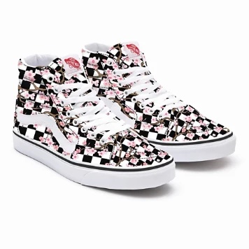 Cherry Blossom Checkerboard Sk8-Hi Personalizzate