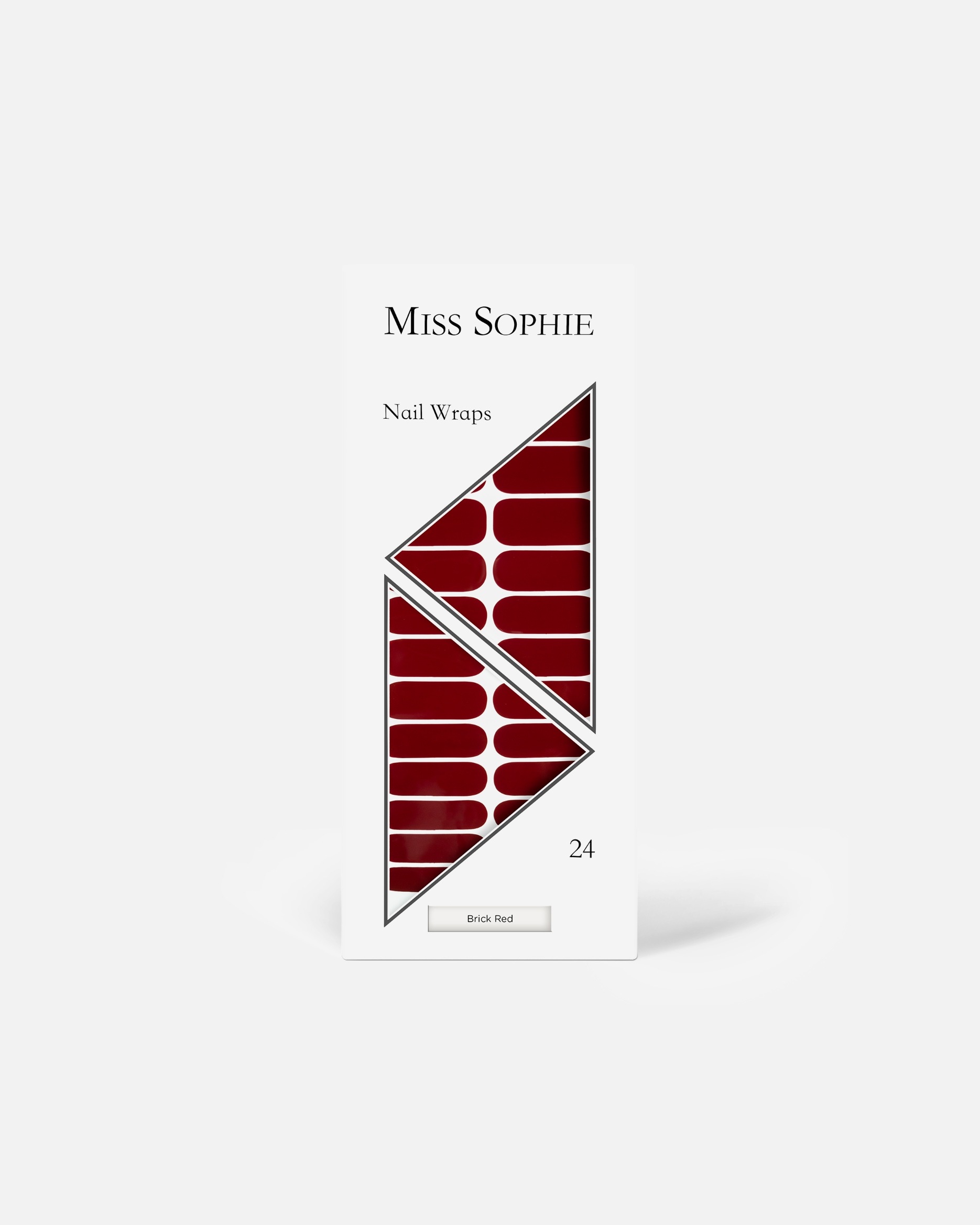Dizajn noktiju Miss Sophie, ciglasto crvena – 24 komada