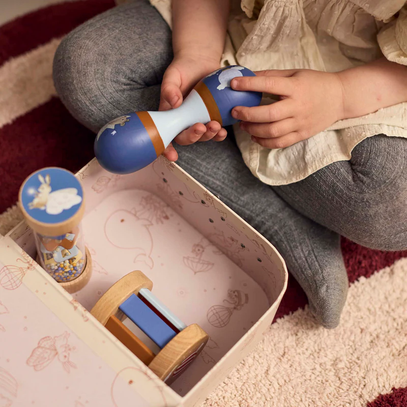 FILIBABBA Spielset Mein erstes sensorisches Holzspielzeug-Set für Kinder