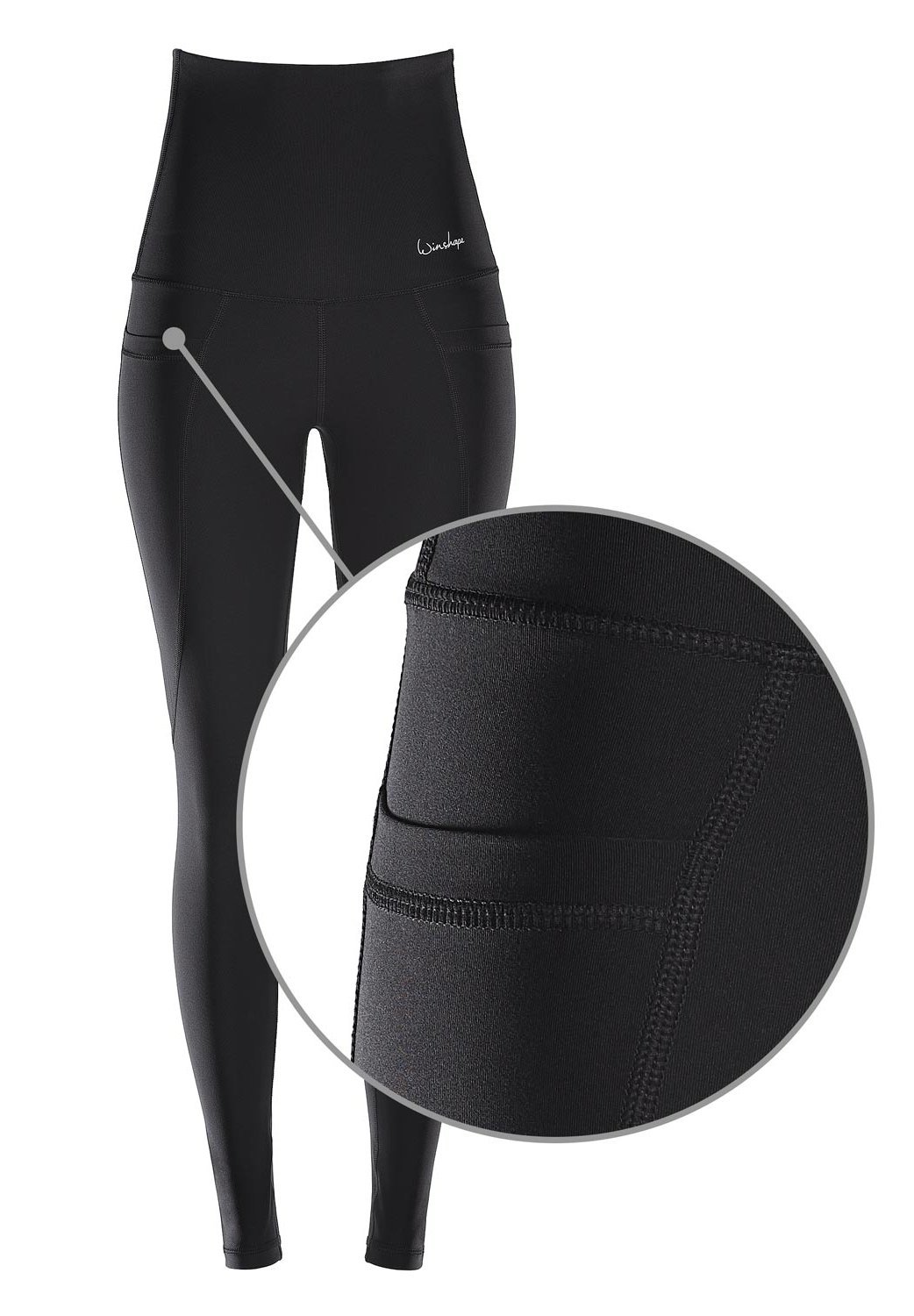 Winshape FUNCTIONAL POWER SHAPE - Legginsy - Spodnie - czarne