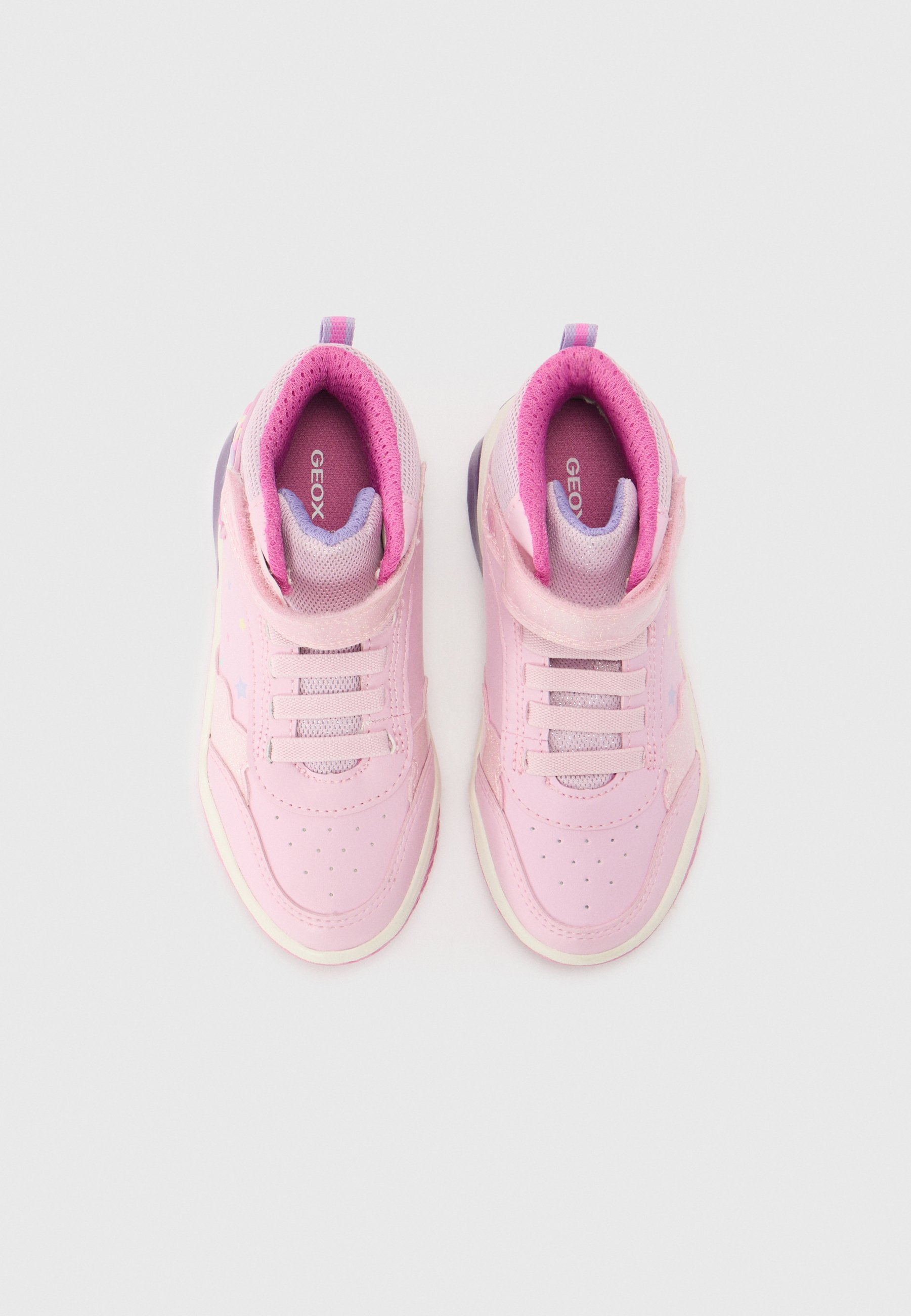 Geox J INEK - Tênis de cano alto - rosa/multicolorido