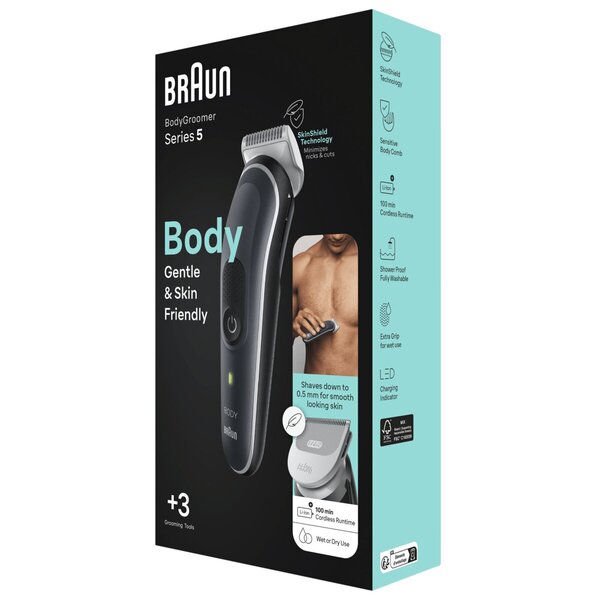 Braun Series 5 5340 Σωματική περιποίηση σώματος<br>ανθρακί