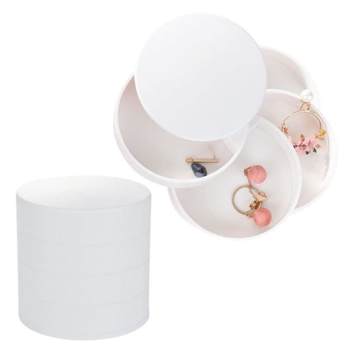 Vrtljiva škatla/organizator za nakit UNIQ Beauty Case s 4 nivoji – 1 kos