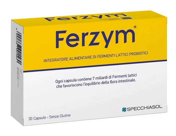 SPECCHIASOL Ferzym Plus 30 capsules Voedingssupplement met melkzuurfermenten