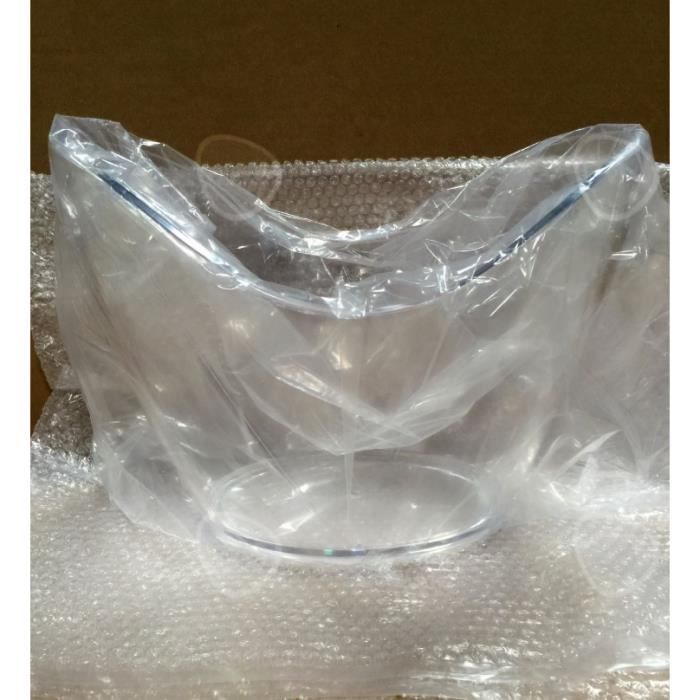 Cubitera para champán CONFO®, accesorio para vino, plástico transparente, asas, hielo, 3 botellas, mesa de comedor, cocina, comedor.