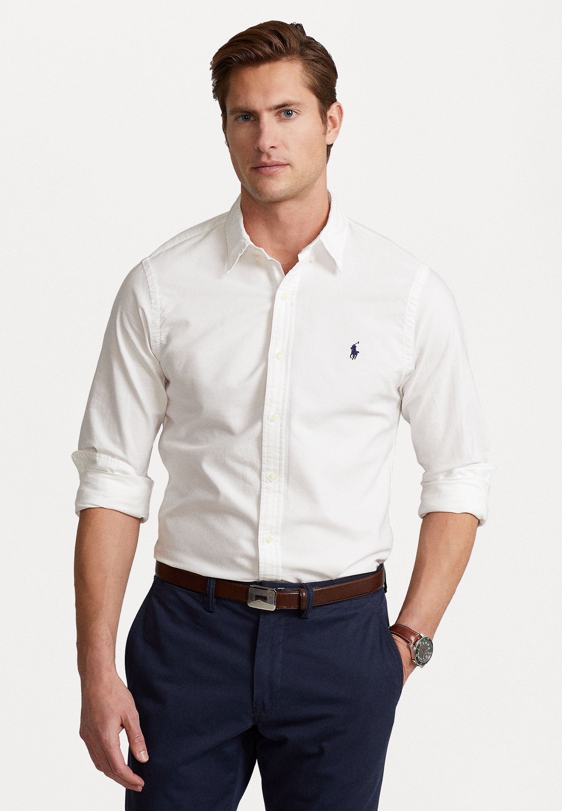 Polo Ralph Lauren Slim Fit Oxford-Hemd – Hemd – weiß