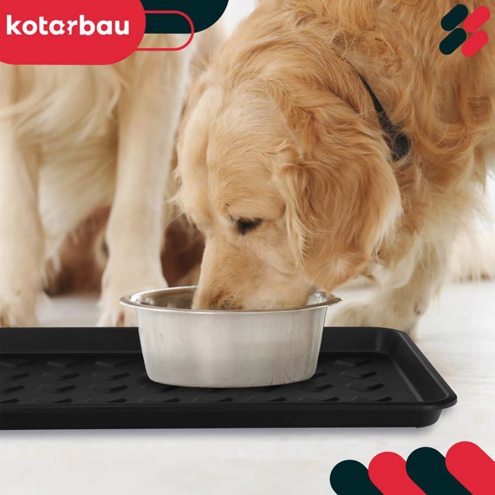 KOTARBAU Tapis égouttoir à chaussures étroit pour armoires de couloir Noir 71,6 x 34,8 cm Lot de 2 ,