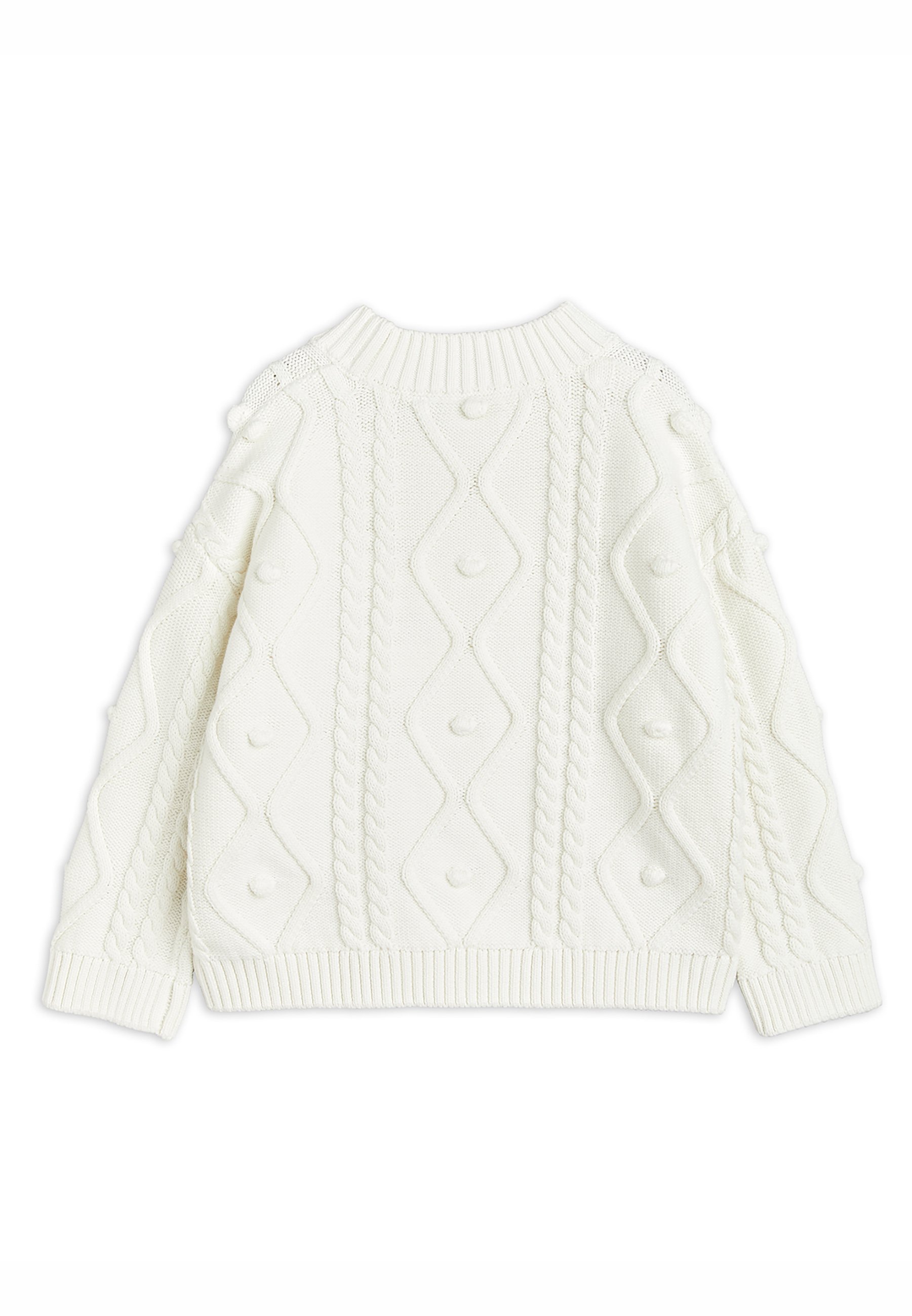 Mini Rodini PANDA TEXTURE UNISEX - Trui - gebroken wit