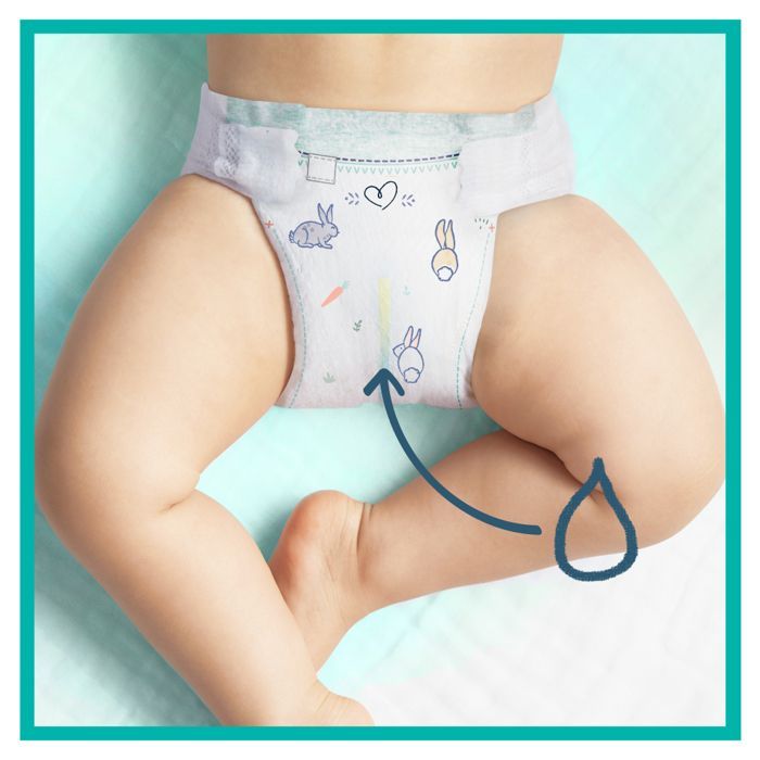 Pañales Pampers Harmonie Talla 1, 180 pañales, paquete de 1 mes para bebés de 2 kg a 5 kg