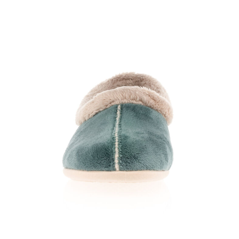 Pantuflas verdes para mujer