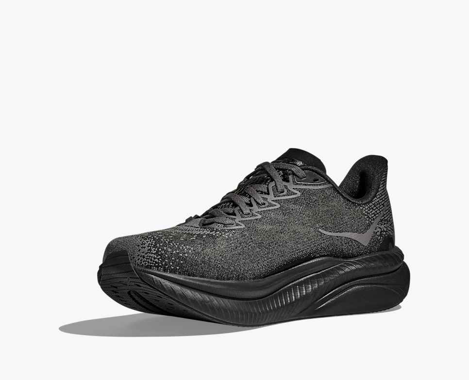 HOKA Mach 6 Black/Orbit esterna