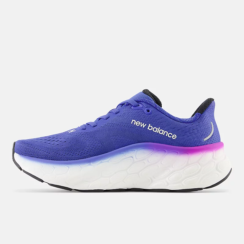 Fresh Foam X More v4 für Damen – Meeresblau mit kosmischem Rosa