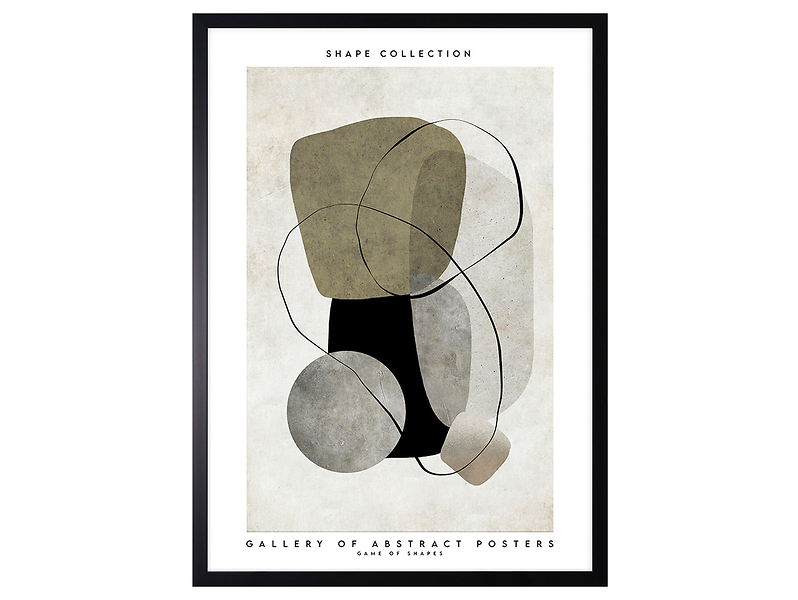 Obraz w ramie Stone Shape Abstract 53x73 cm