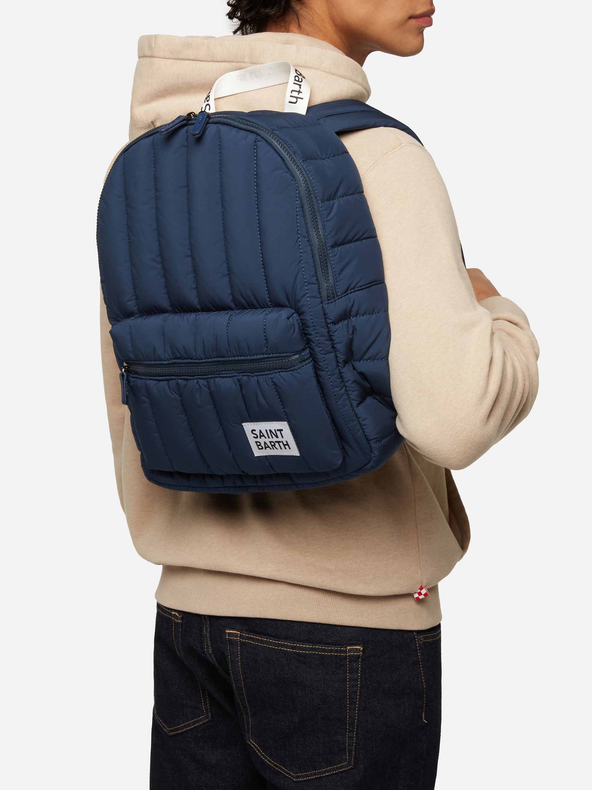 Marineblauer gepolsterter Rucksack