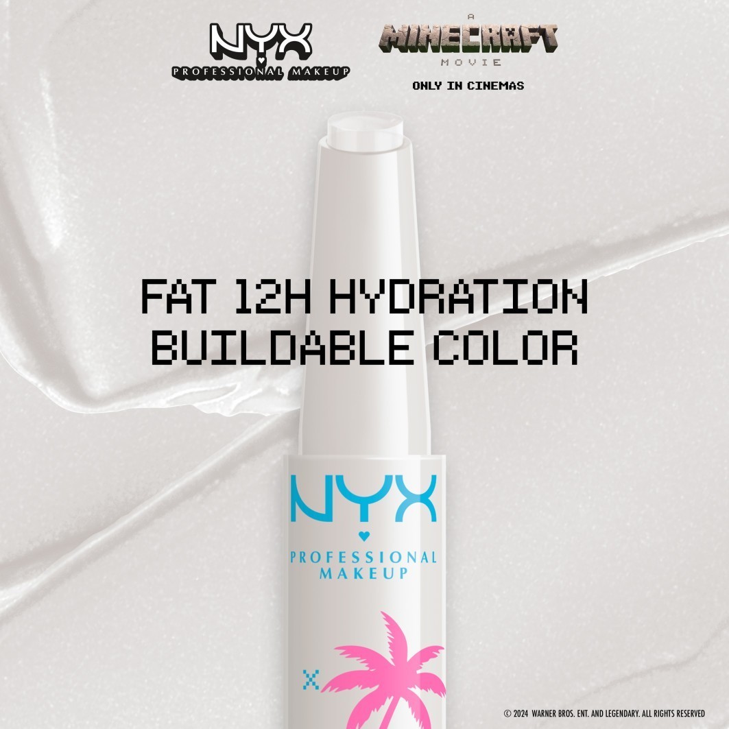 NYX Professional Makeup Lipgloss Minecraft Collection Minecraft Film Fat Oil Slick Click - 1 vnt.