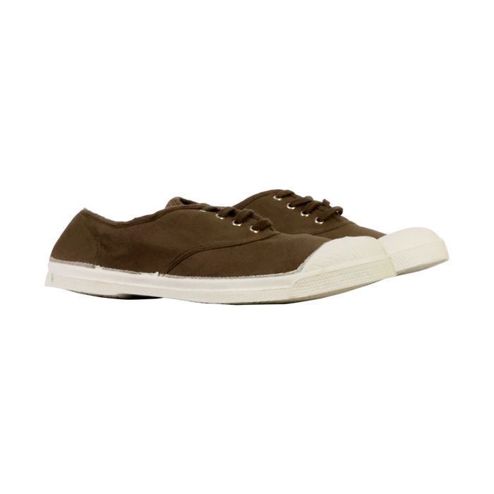 Bensimon women's tennis shoes with laces - khaki green - size 37