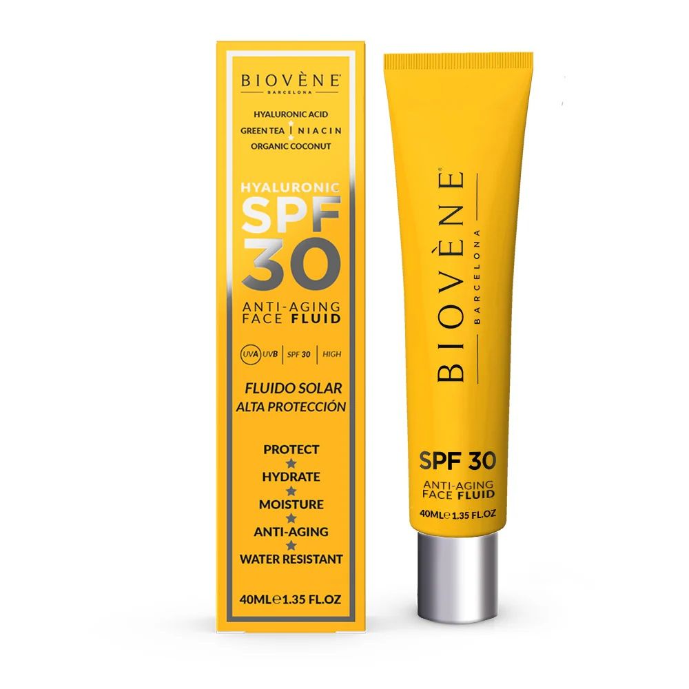 Omladzujúci pleťový fluid s kyselinou hyalurónovou SPF 30 Ochrana tváre