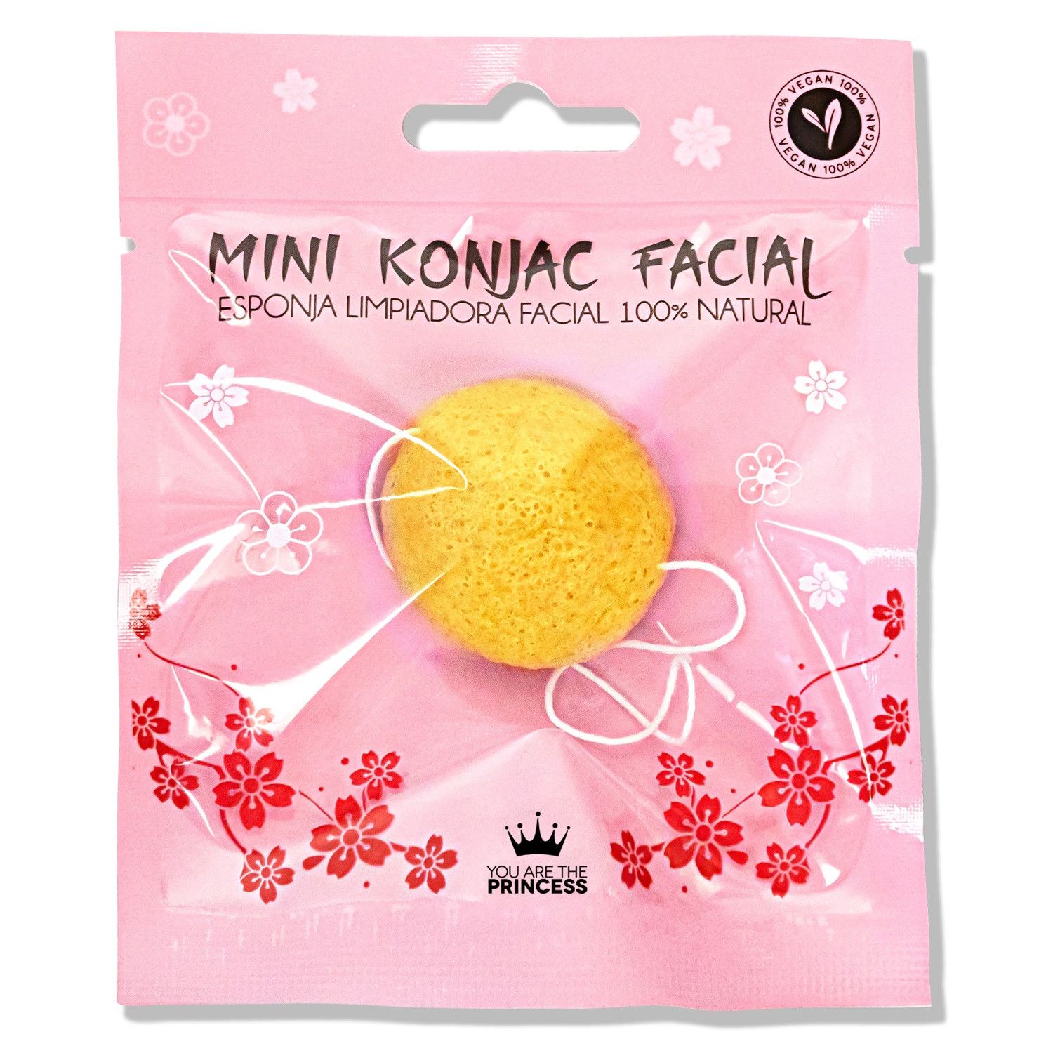 Mini konjac spužva s kurkumom pribor za čišćenje lica