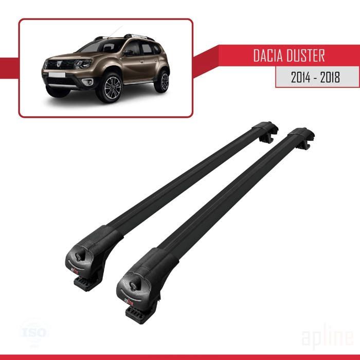 Barras de techo - ACE-1 - Dacia Duster 2014-2018 - Aluminio - Negro - Carga útil < 300 kg