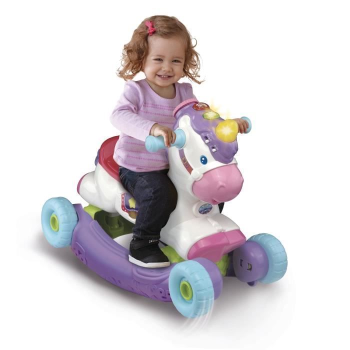 Porteur à Bascule - VTECH BABY - Cléo Ma Licorne Basculo 2en1 - Parlant et Lumineux - Rose