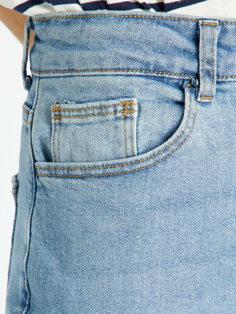 Calça jeans mom de cintura muito alta - Tamanho 34 - azul