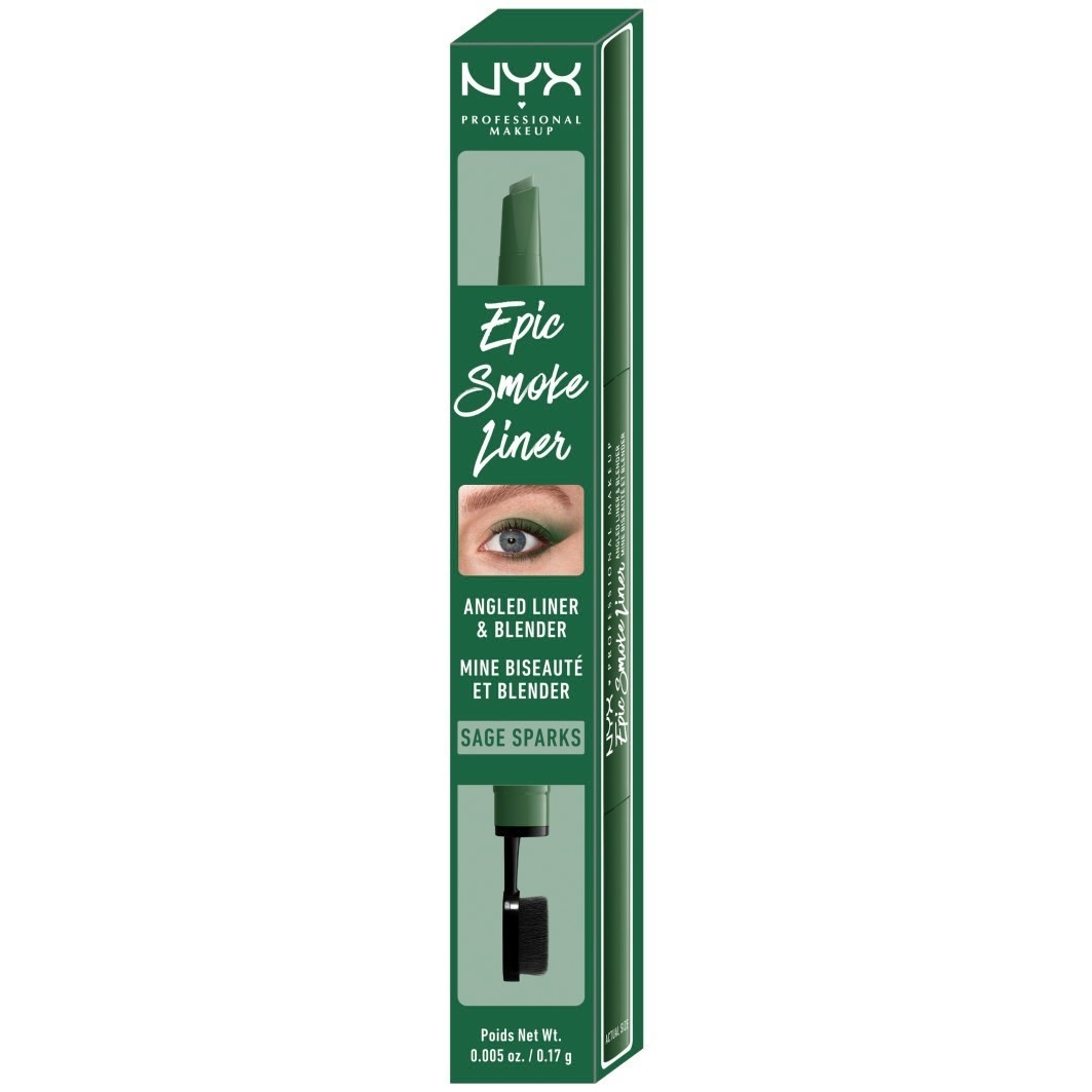 NYX Professional Makeup ajlajner Epic Smoke, ukošeni ajlajner i blender – 0,2 g