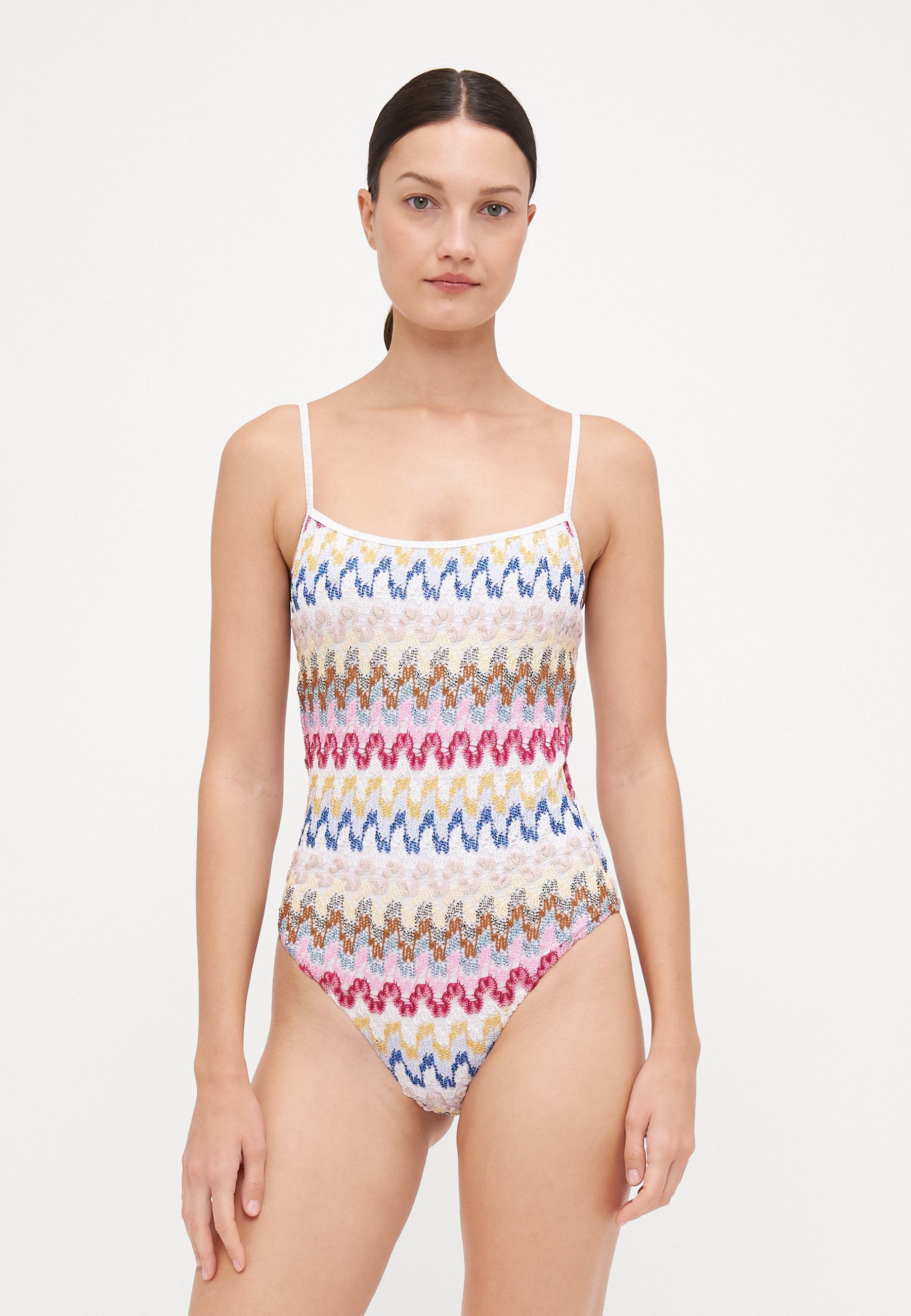 Missoni ONE PIECE - Badeanzug - mehrfarbig/weiß