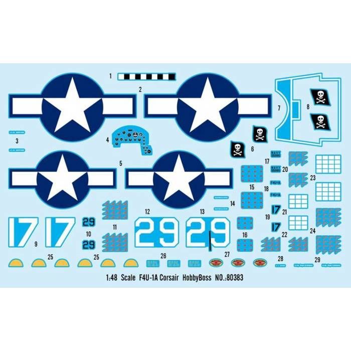 HOBBY BOSS - Maquette Avion F4u-1a Corsair Hobby Boss 80383 1/48ème Maquette Char Promo - Ref : 13291
