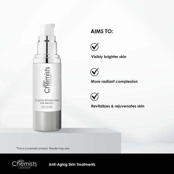 Siero contorno occhi uomo skinChemists, confezione doppia da 30 ml, risparmio garantito.