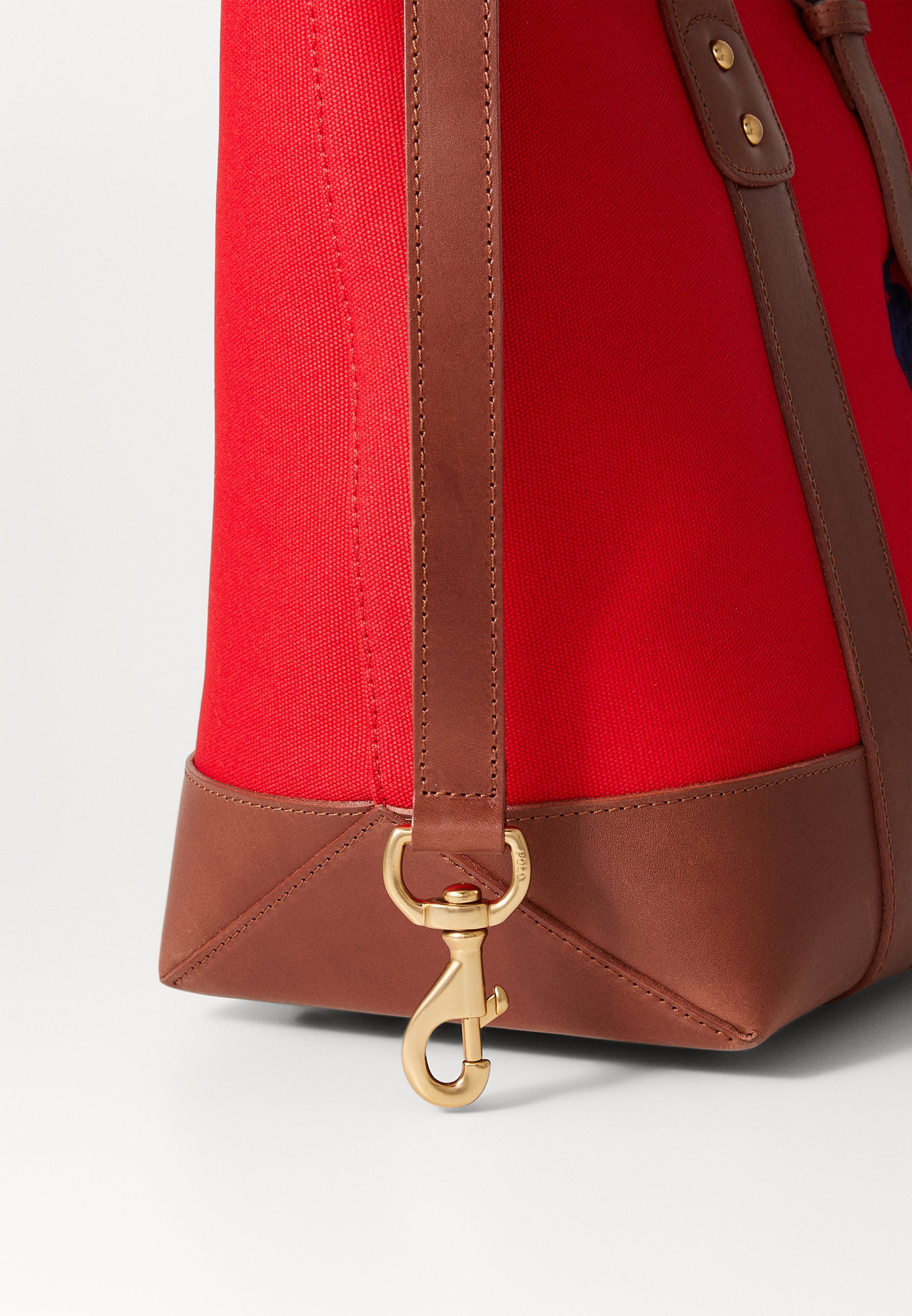 Polo Ralph Lauren DOGS TOTE UNISEX - Draagtas - rood/newport navy