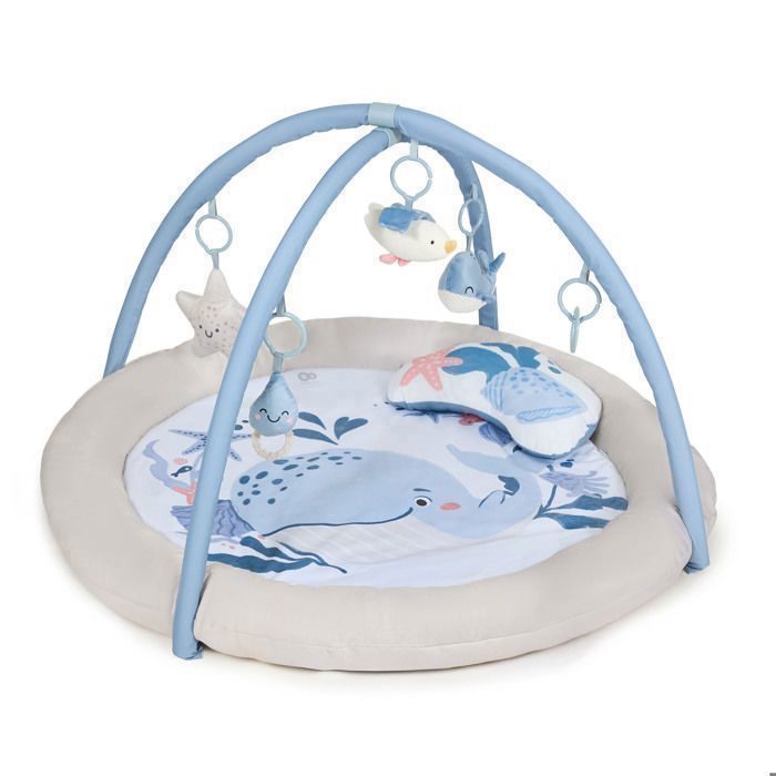 Tapis d’Éveil Bébé Kinderkraft COZYPLAY – Doux et Moelleux, Arches avec Jouets Inclus, Lavable en Machine, Nordic Breeze