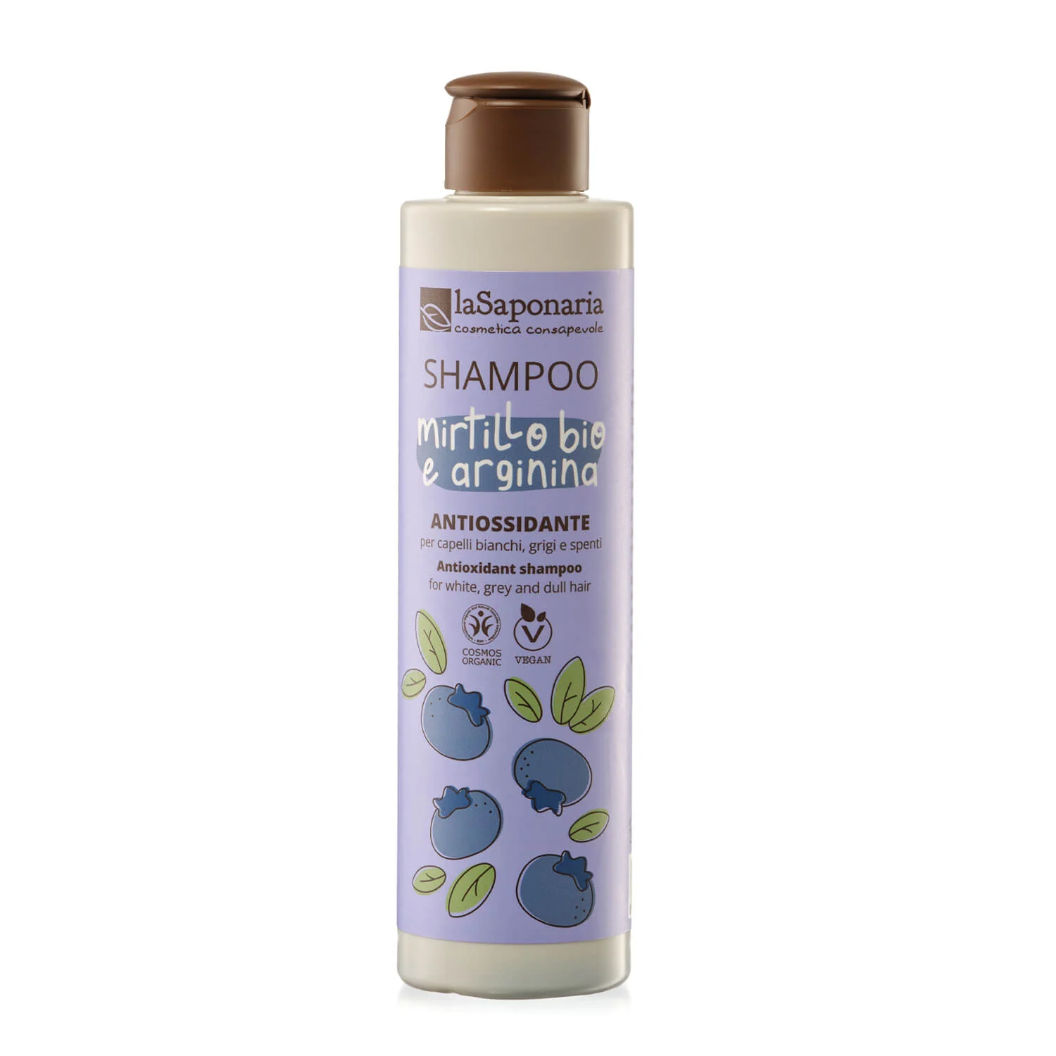Capelli e Cute Shampoo biologico Mirtillo bio e Arginina - Shampoo Illuminante, Shampoo Protezione Colore