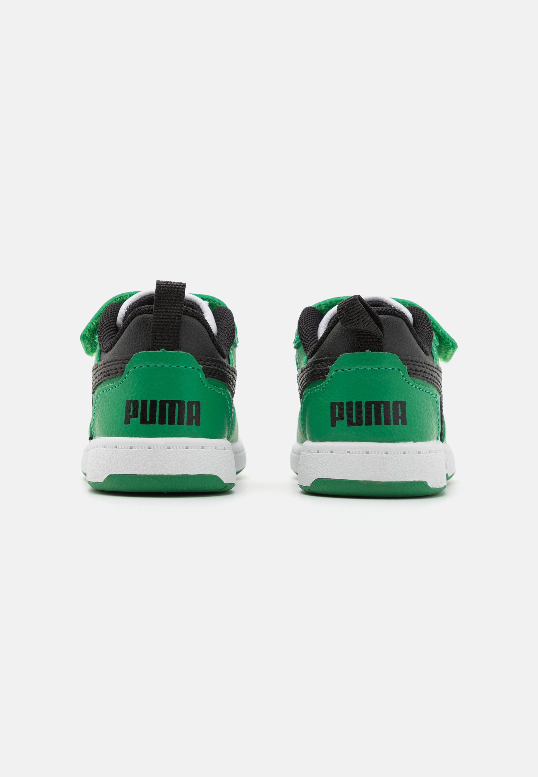 Puma REBOUND - Babyschoenen - wit/zwart/archiefgroen