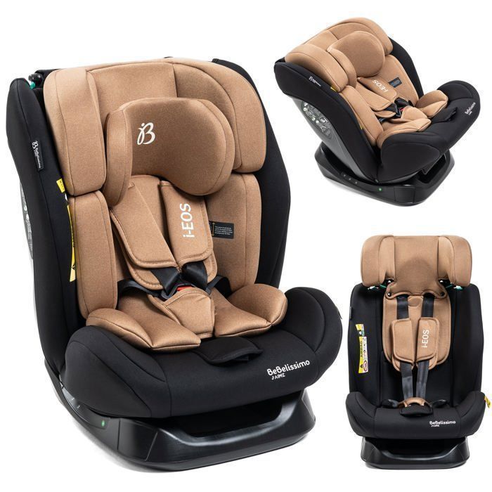 BEBELISSIMO  - Siège auto I-size  - groupe 0+/1/2/3 - (0-36kg) -  Inclinable - 40 -150cm - i-EOS - beige