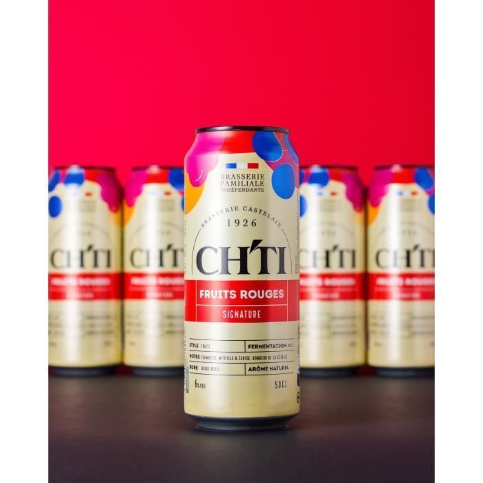 Cerveza Roja Signature - Chti - 6,00% ABV - 12 latas de 50 cl