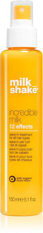 milk_shake® Incredible Milk 12 Efeitos, tratamento sem enxágue para todos os tipos de cabelo.