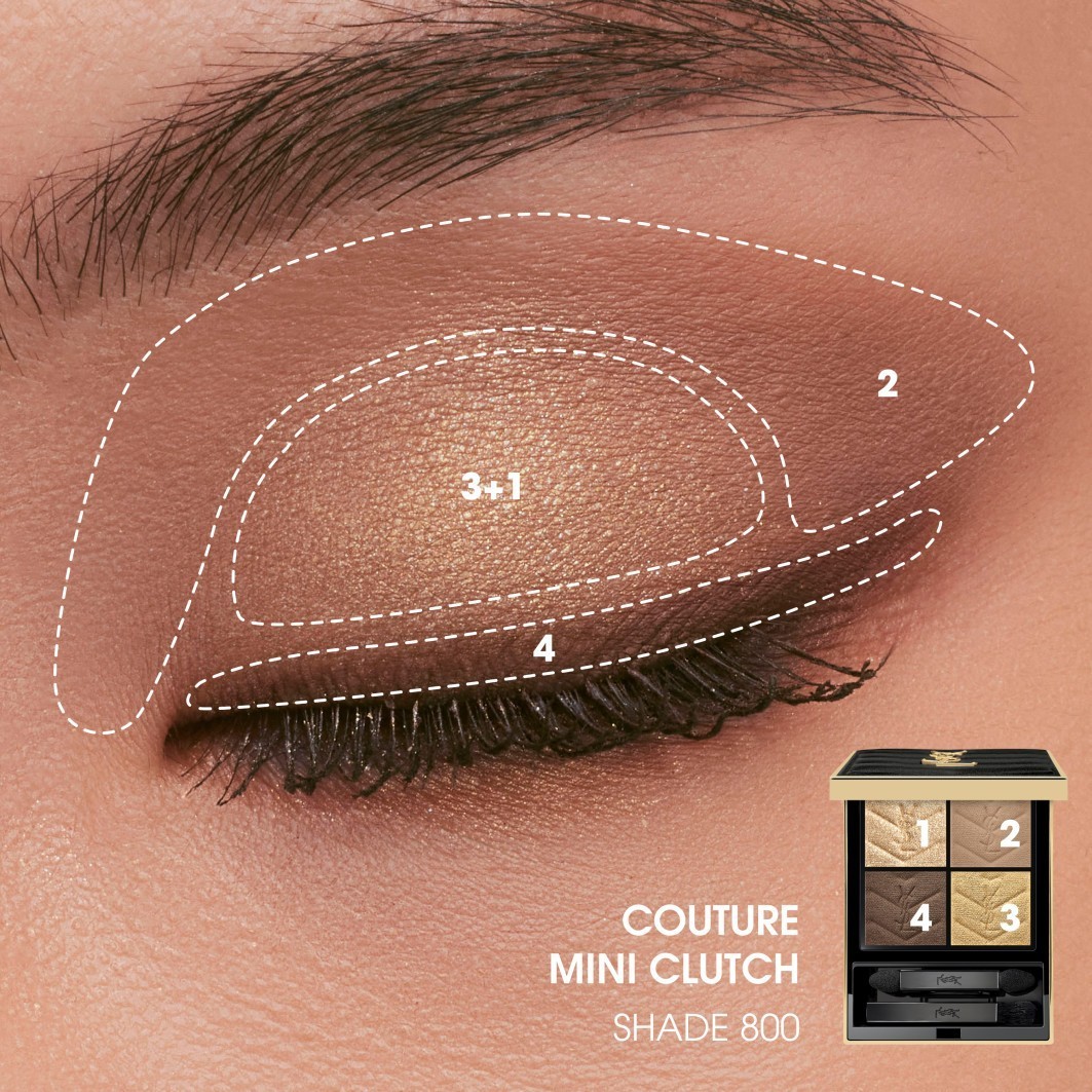 Yves Saint Laurent akių šešėliai „Must-Haves Couture Mini Clutch“ – 5 g