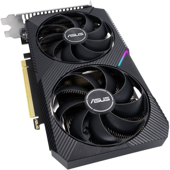Carte graphique - ASUS - Dual - RTX 3050 - 8 Go GDDR6 - PCI Express 4.0 - Résolution 7680x4320