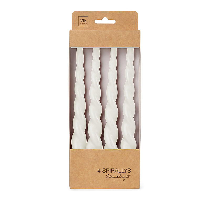 Vie Selected Spirallampe 4er-Pack 24 cm weiß