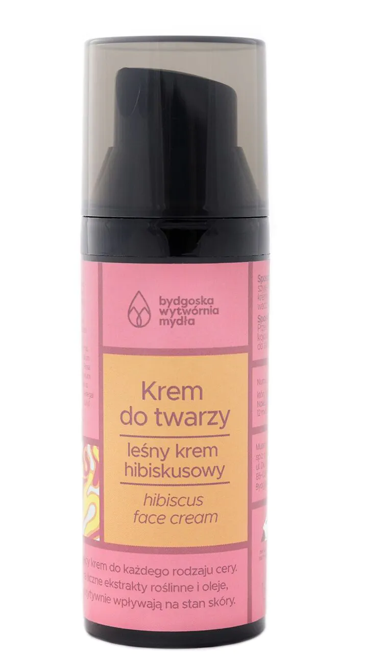 Bydgoska Wytwórnia Mydła Leśny krem hibiskusowy do twarzy